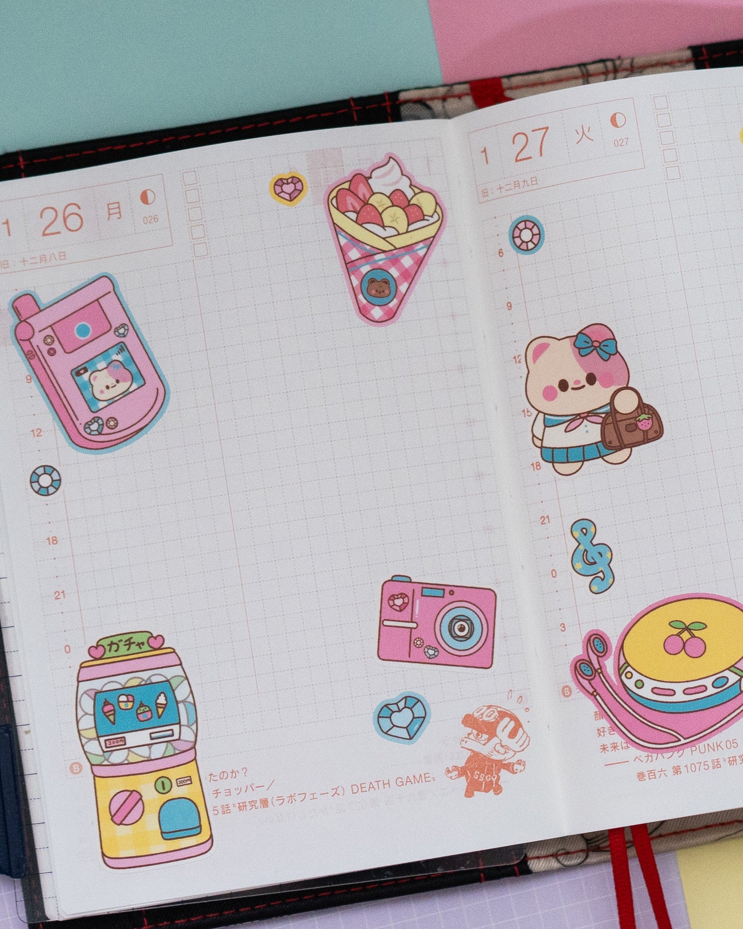 *new* Heisei Retro Things Journal Sticker Sheet