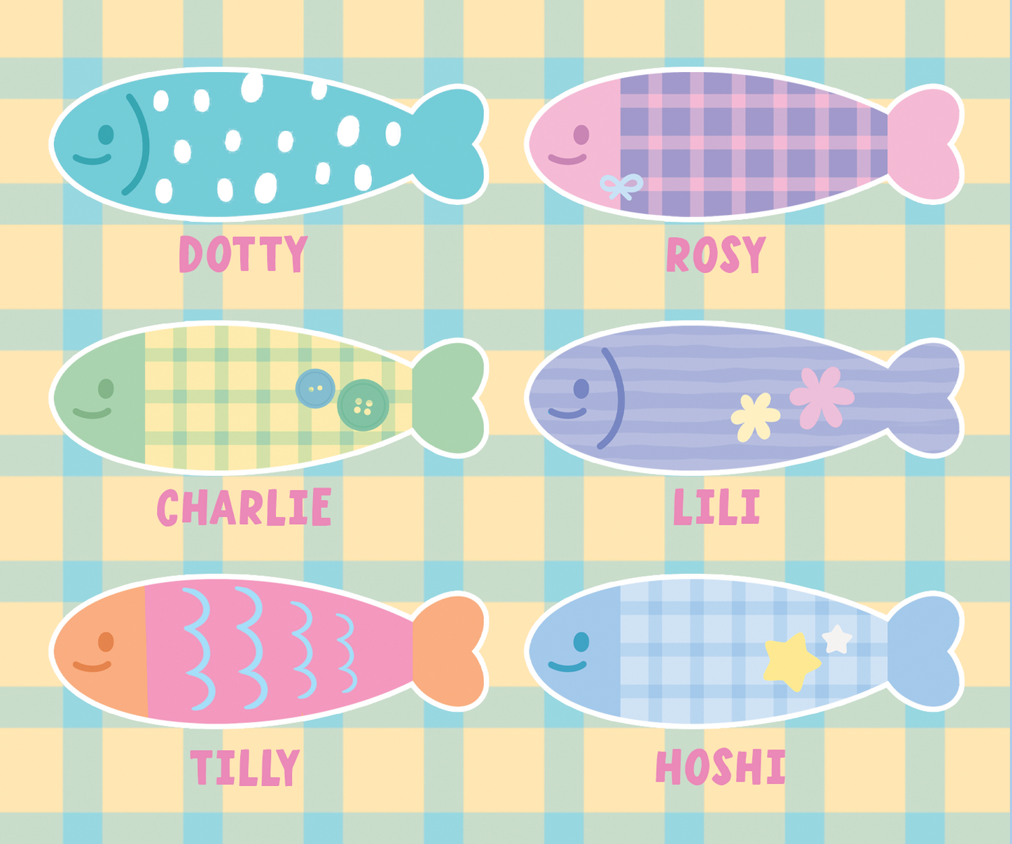 *new* Custom Dopamine Fish - Keychain Keyring