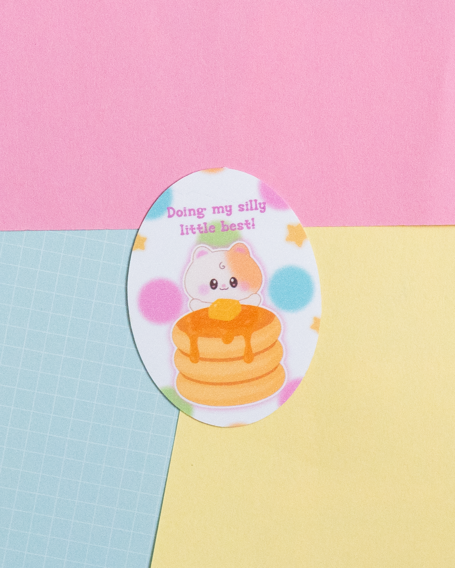 *new* Just Trying My Silly Best Frosted Finish Die-Cut Sticker