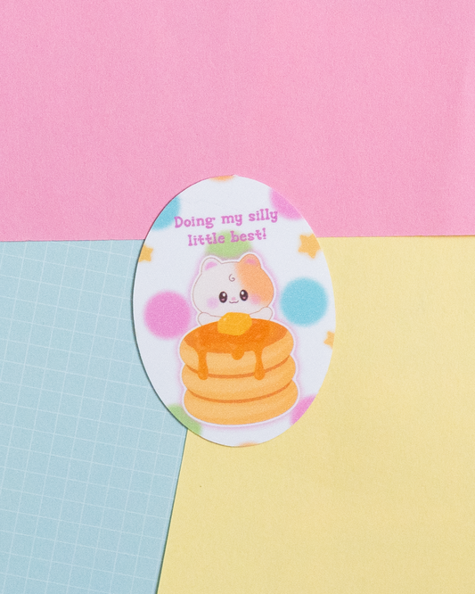 *new* Just Trying My Silly Best Frosted Finish Die-Cut Sticker