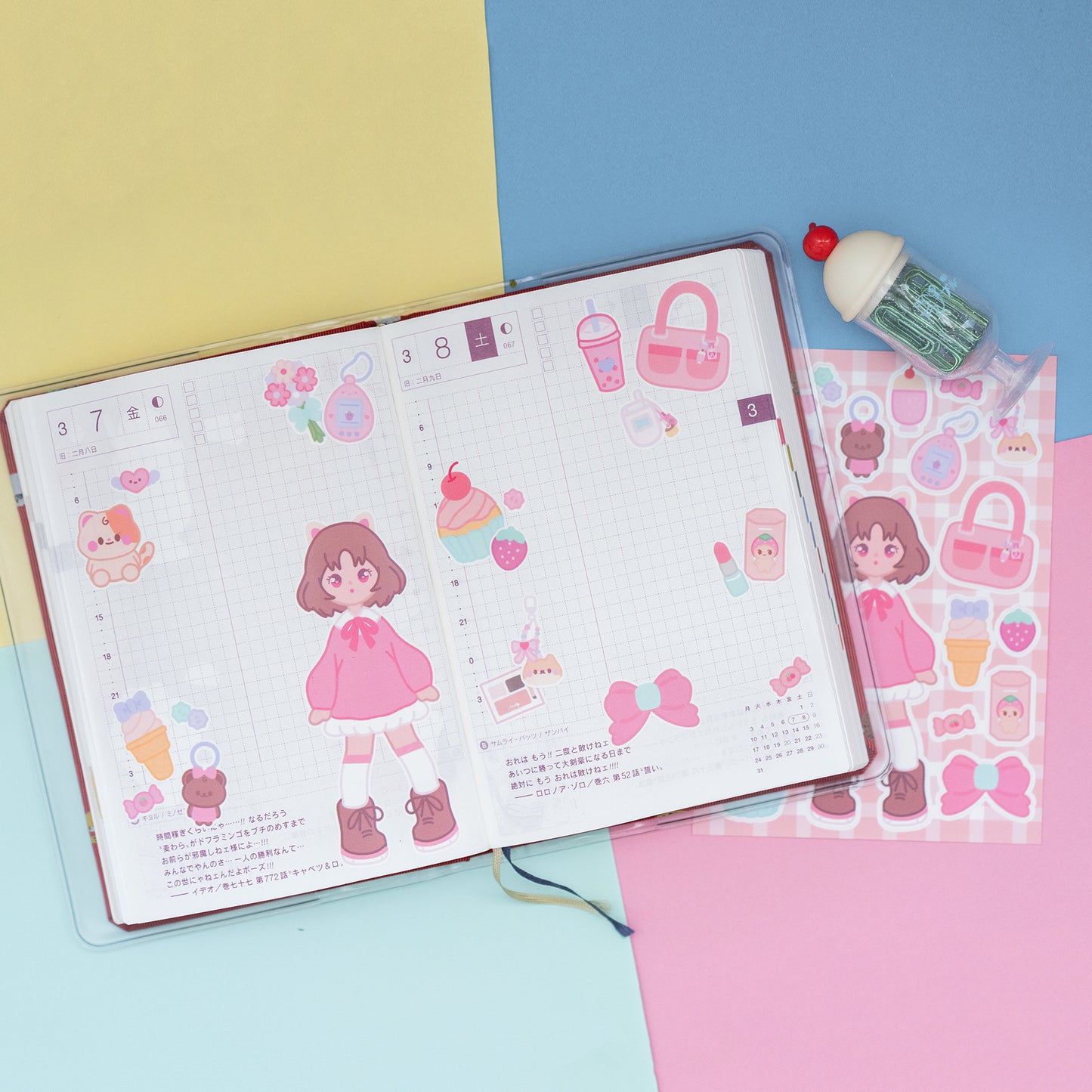 I'm Just A Girl Sticker Sheet