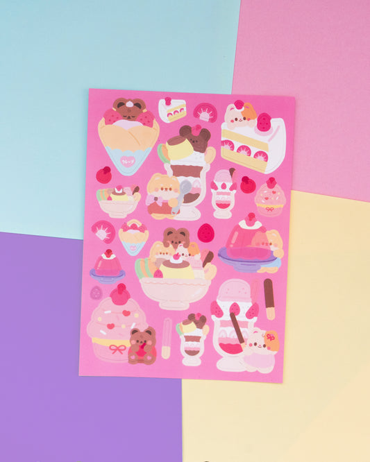 Pink Desserts Journal Sticker Sheet