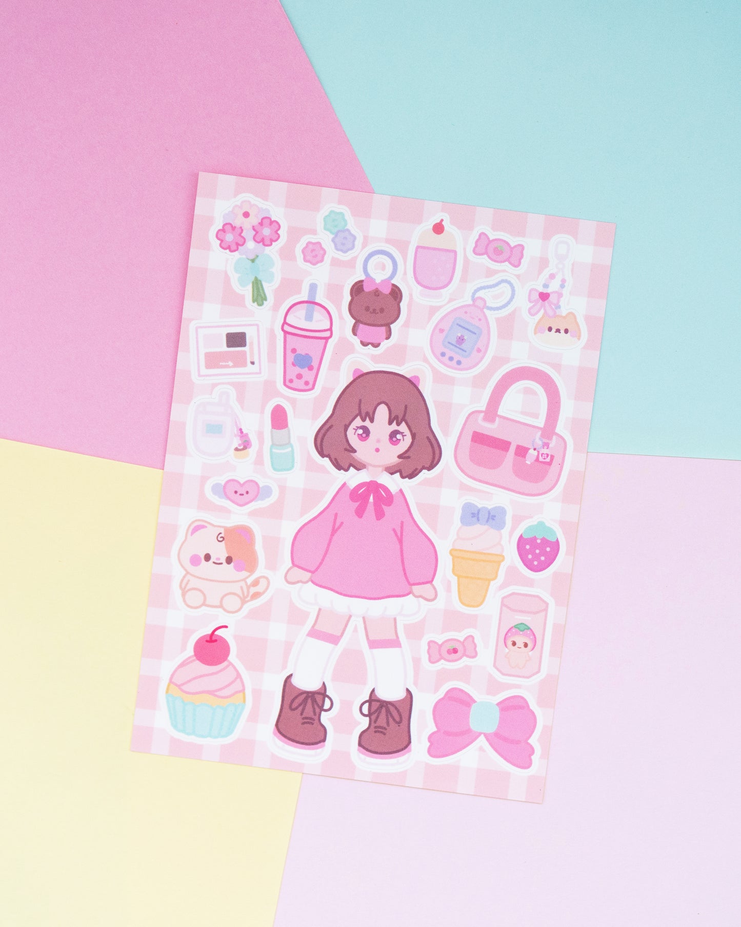 I'm Just A Girl Sticker Sheet