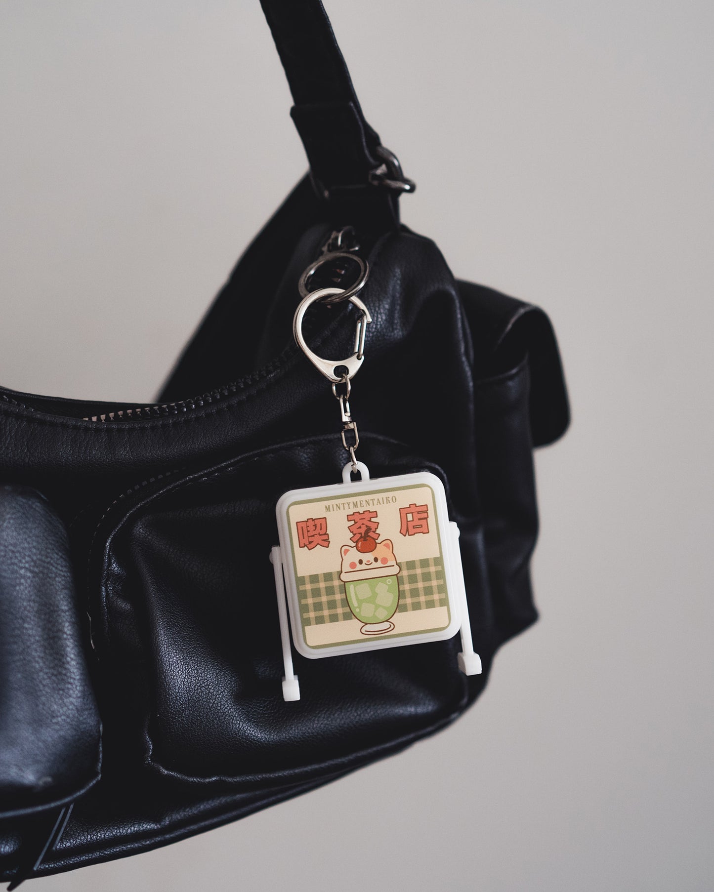 *new* Light Up Retro Cafe Stand Trinket Keychain