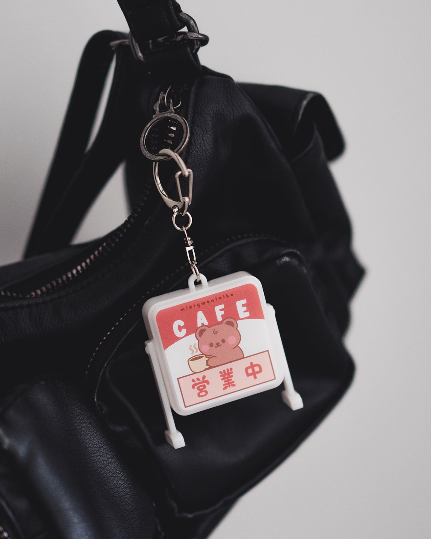 *new* Light Up Retro Cafe Stand Trinket Keychain