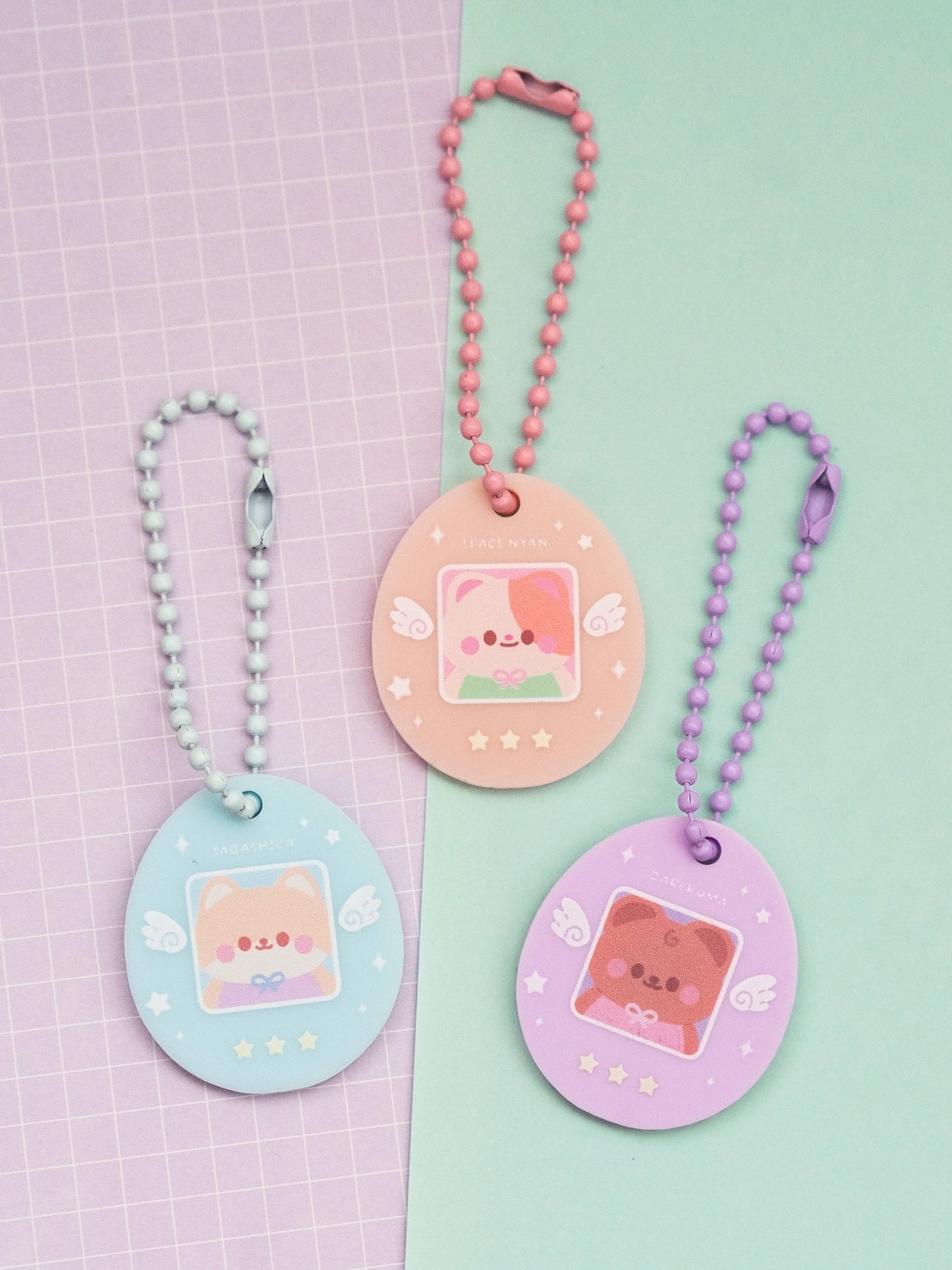 *new* Tamagotchi Minty Friends Mini Keychains