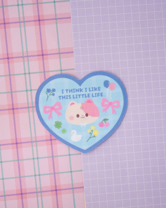 *new* I Think I Like This LItte Life Space Nyan Frosted Finish Die-Cut Sticker