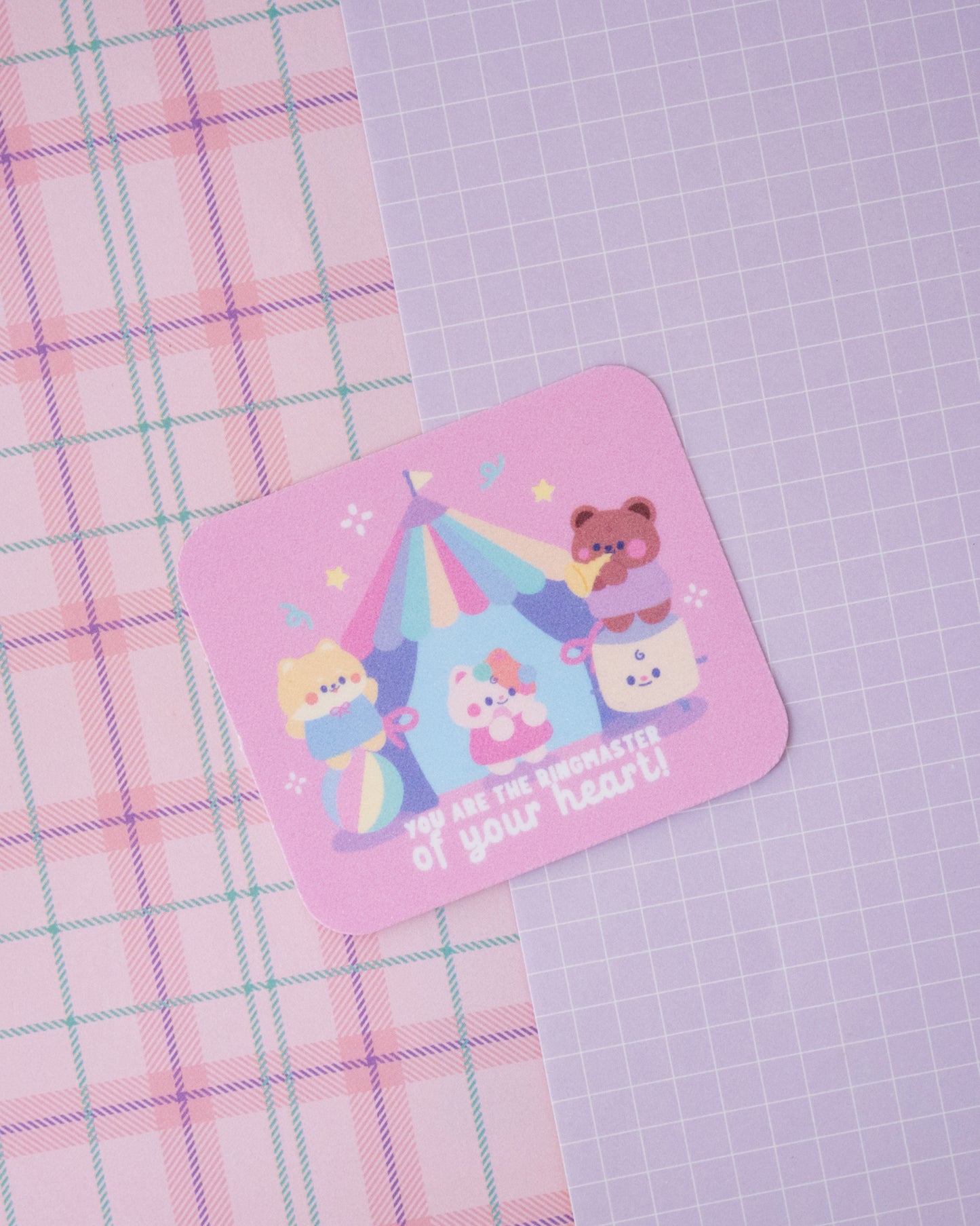 *new* You Are The Ringmaster of Your Heart Frosted Finish Die-Cut Sticker