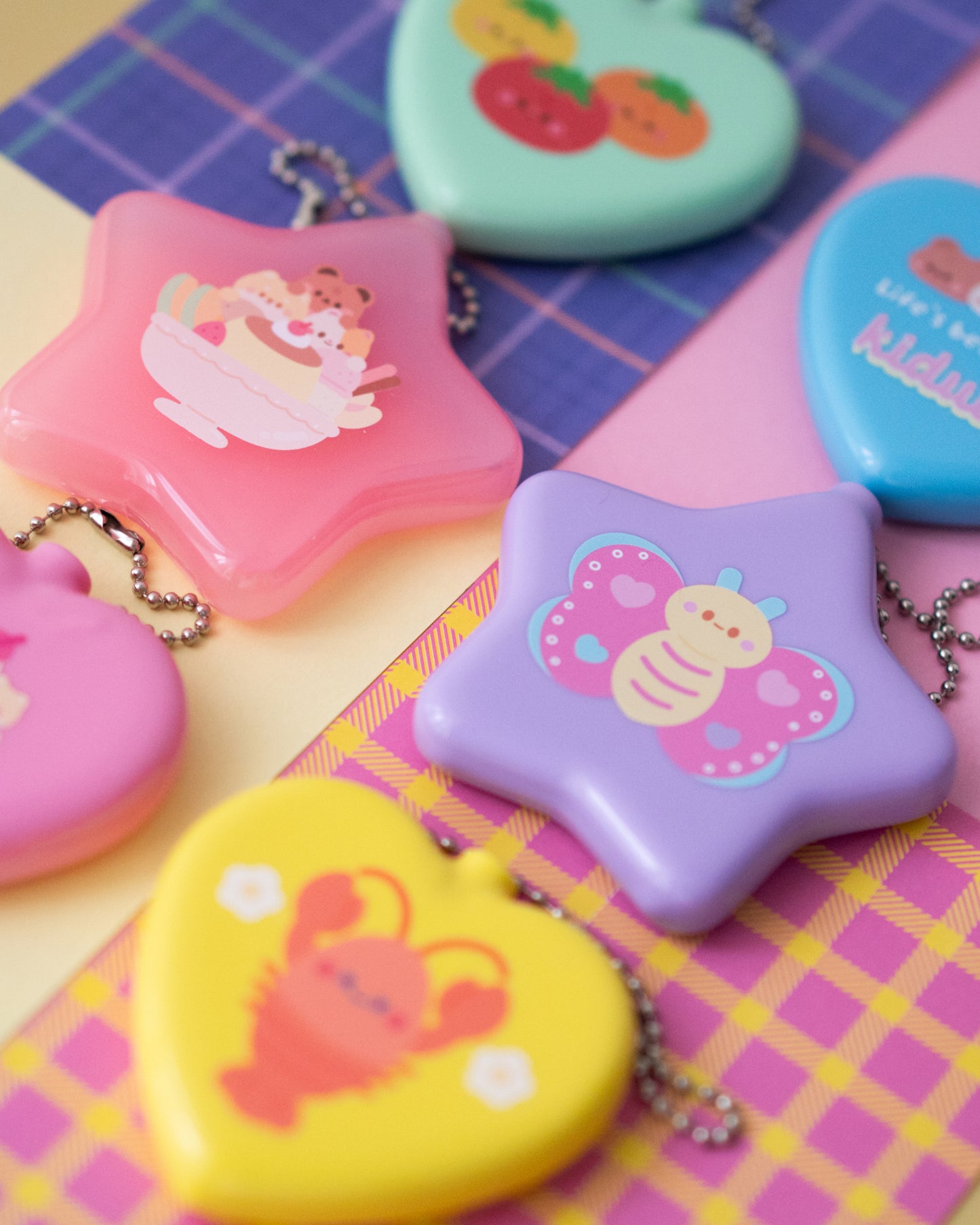 *new* Assorted Silicon Coin Holder Pouch Keychain