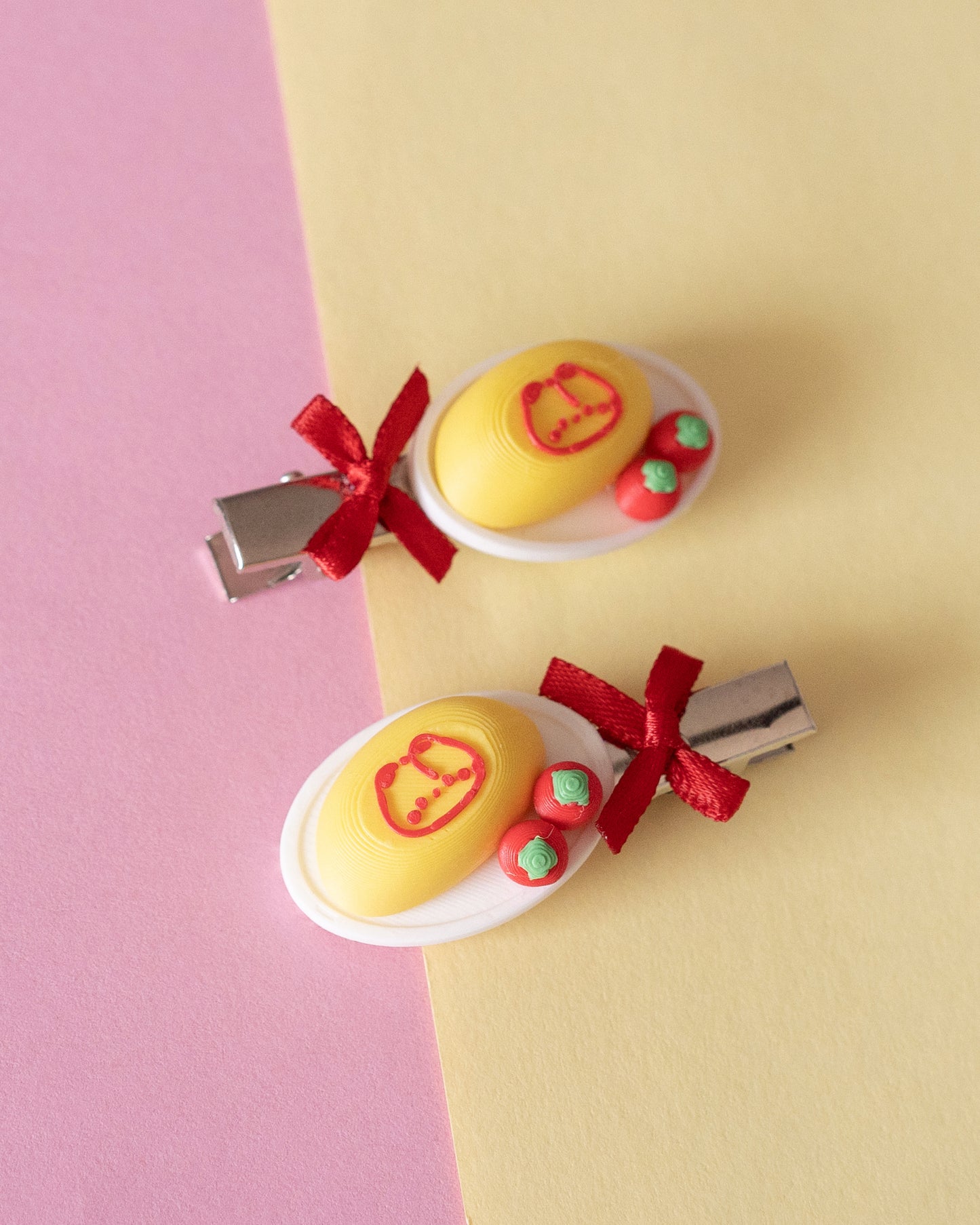 Space Nyan Omu Rice Hair Clip