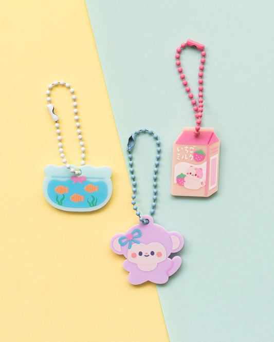 *new* Pastel Cut Out Mini Keychains
