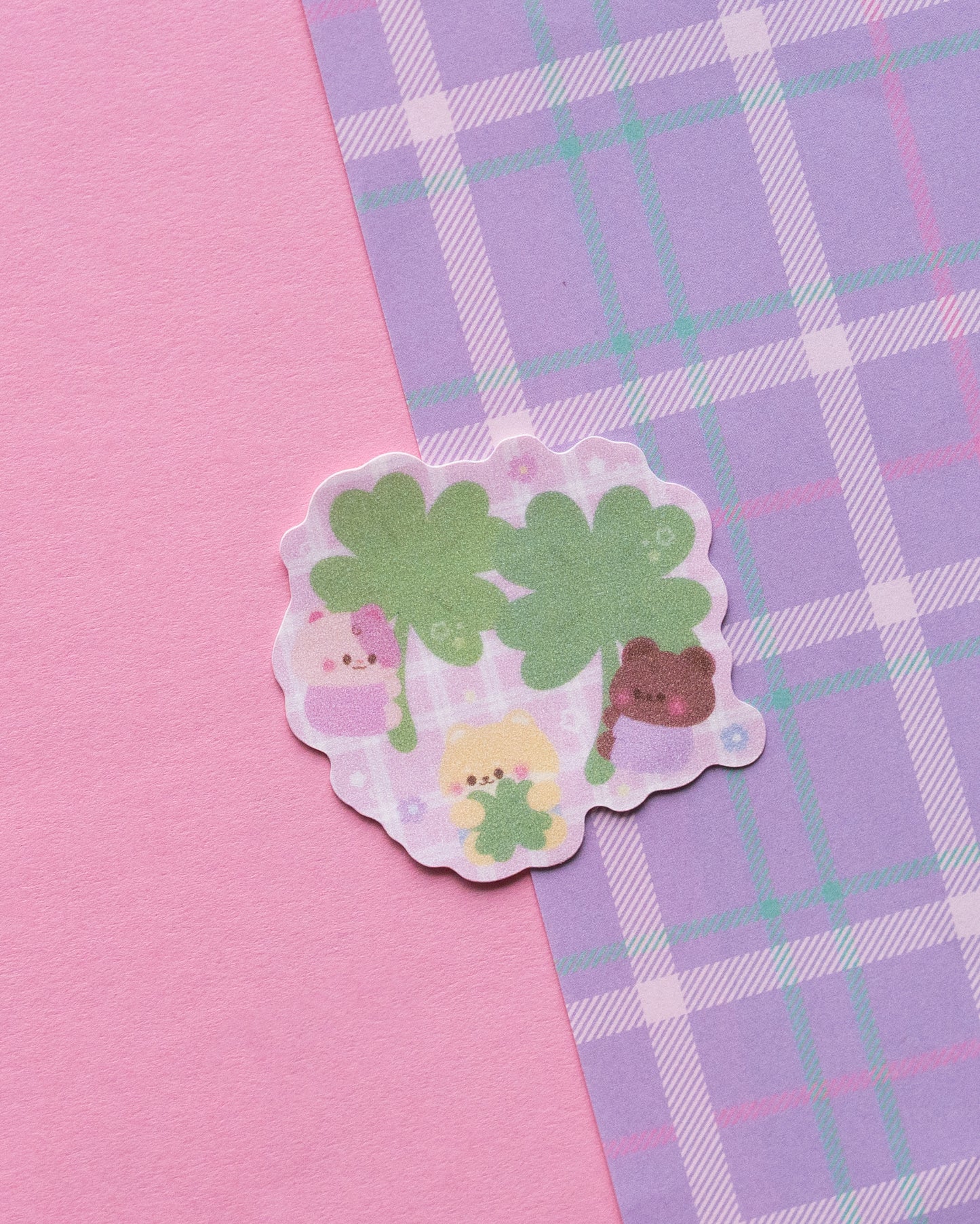 *new* Whimsy Clover Frosted Finish Die-Cut Sticker
