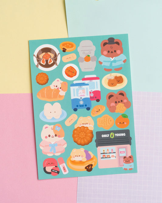 *new* Korea Trip Journal Sticker Sheet