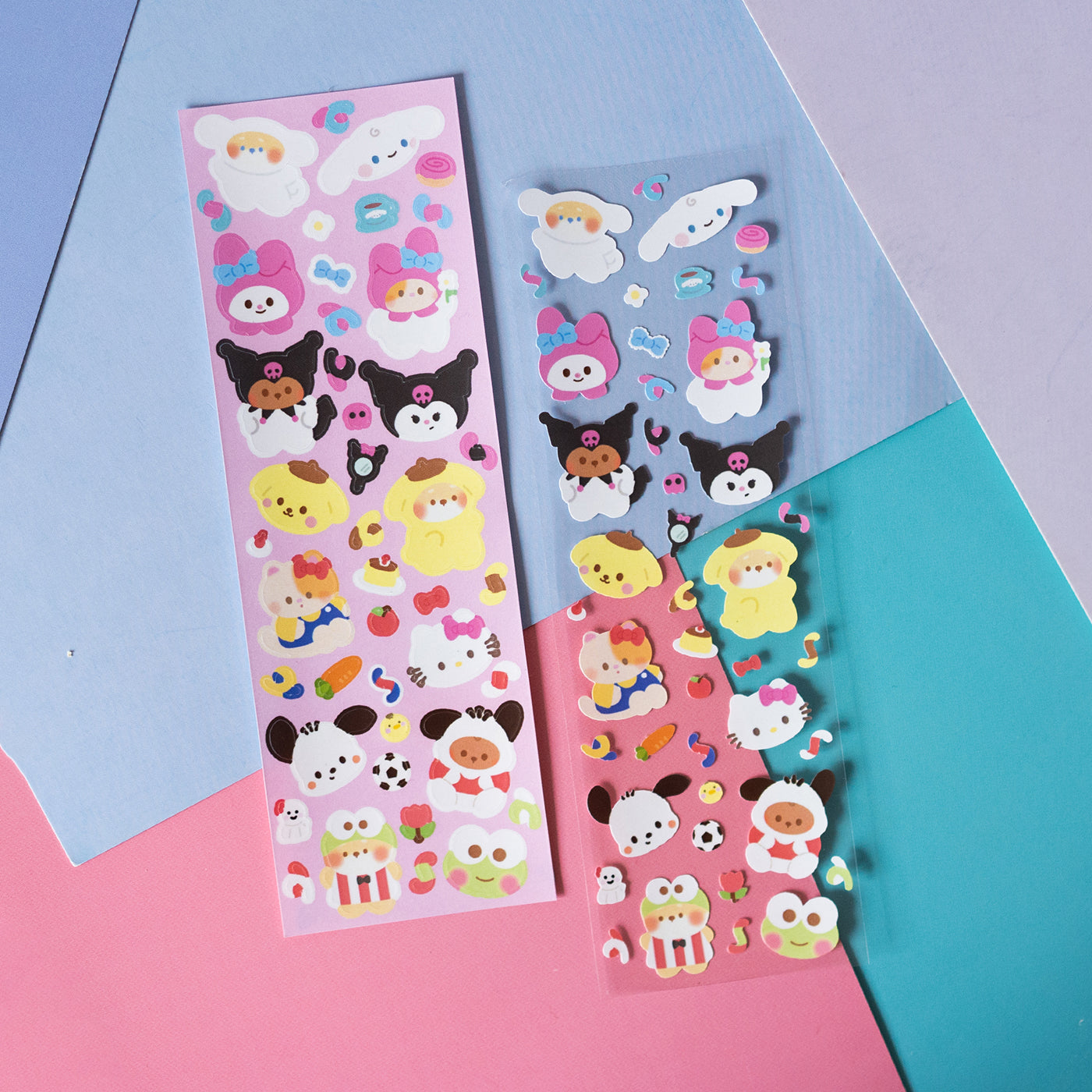 Sanrio Characters and Minty Friends Fan Art Journal Sticker Sheet