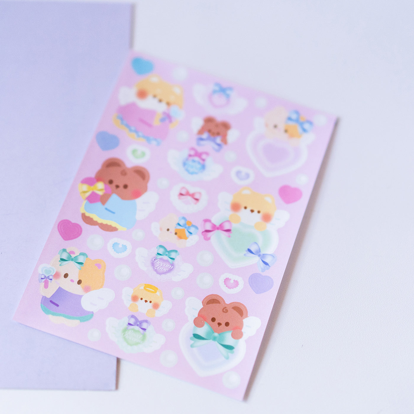 Y2K Minty Angel Babies Journal Sticker Sheet