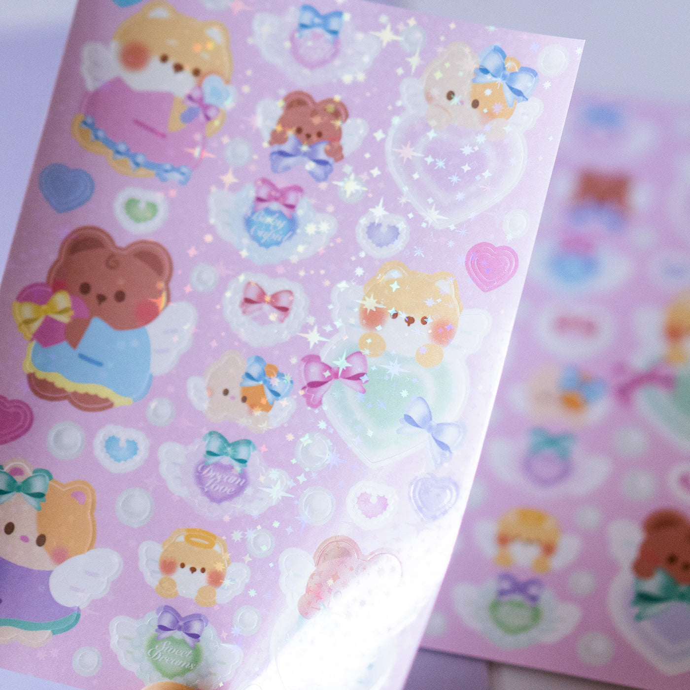 Y2K Minty Angel Babies Journal Sticker Sheet