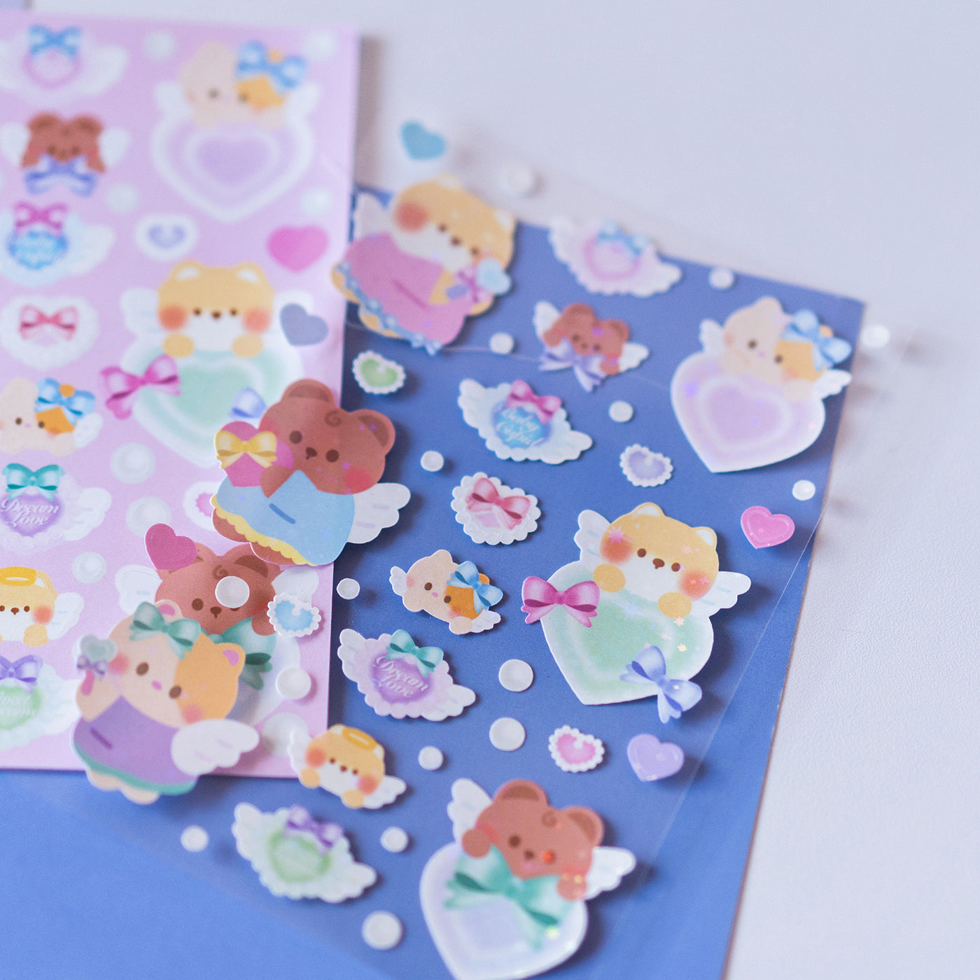 Y2K Minty Angel Babies Journal Sticker Sheet