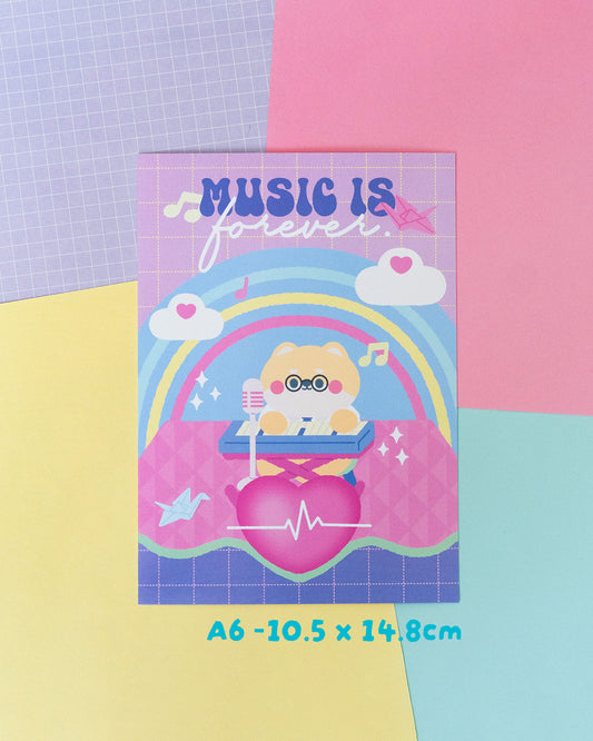 *new* Music is Forever ft. Tadashiba  - A6 Print