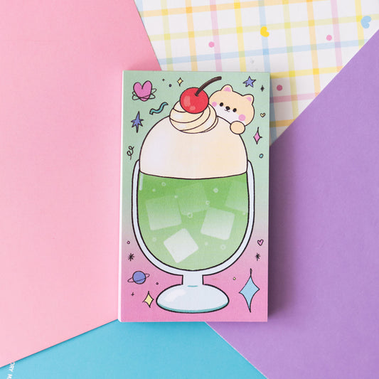 Pudding and Cream Soda Memo Pad by mintymentaiko