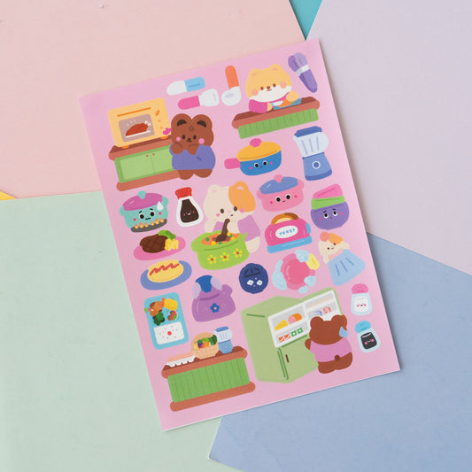 Cooking Fun Journal Sticker Sheet