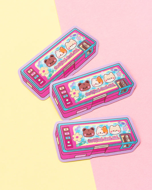 *new* Certified Cool Kid Pencil Case Holographic Finish Die-Cut Sticker