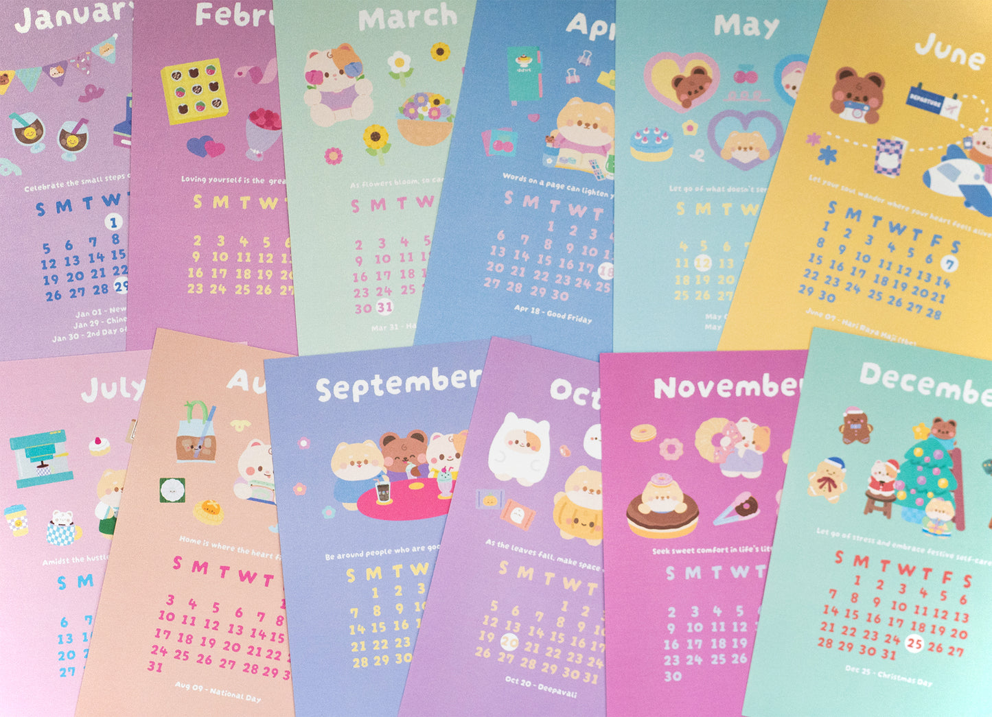 2025 mintymentaiko Desktop Calendar