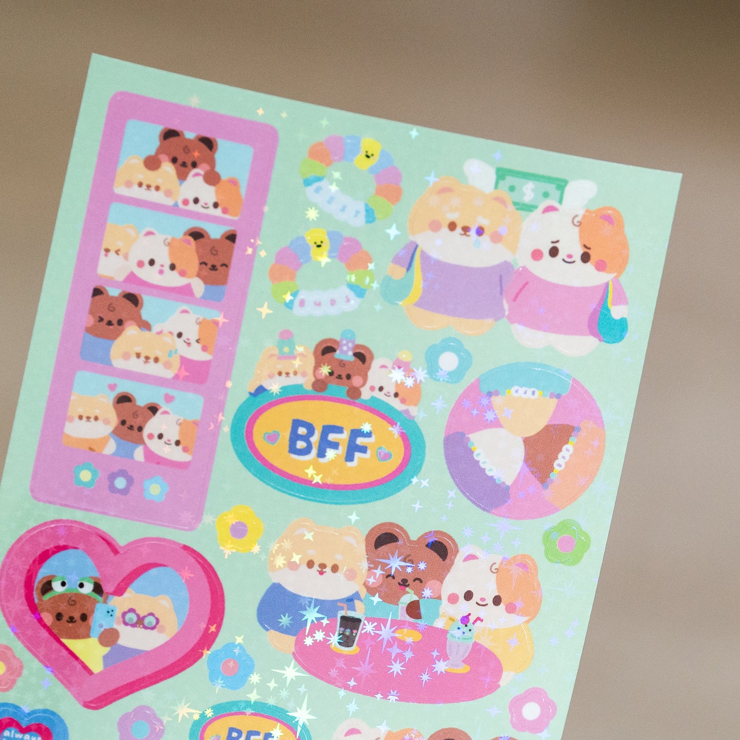 BFF Friendship Journal Sticker Sheet