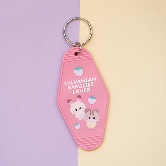 Sylvanian Families Lover Motel Keys Style Keychain Trinket