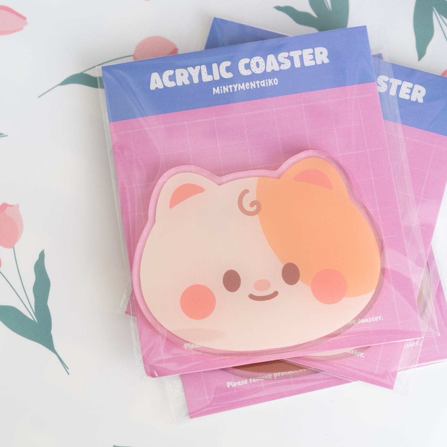 Cute Acrylic Coasters moo