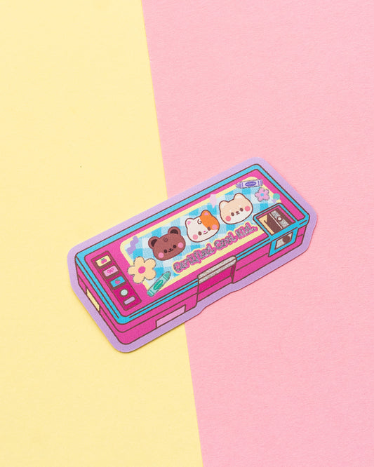 *new* Certified Cool Kid Pencil Case Holographic Finish Die-Cut Sticker