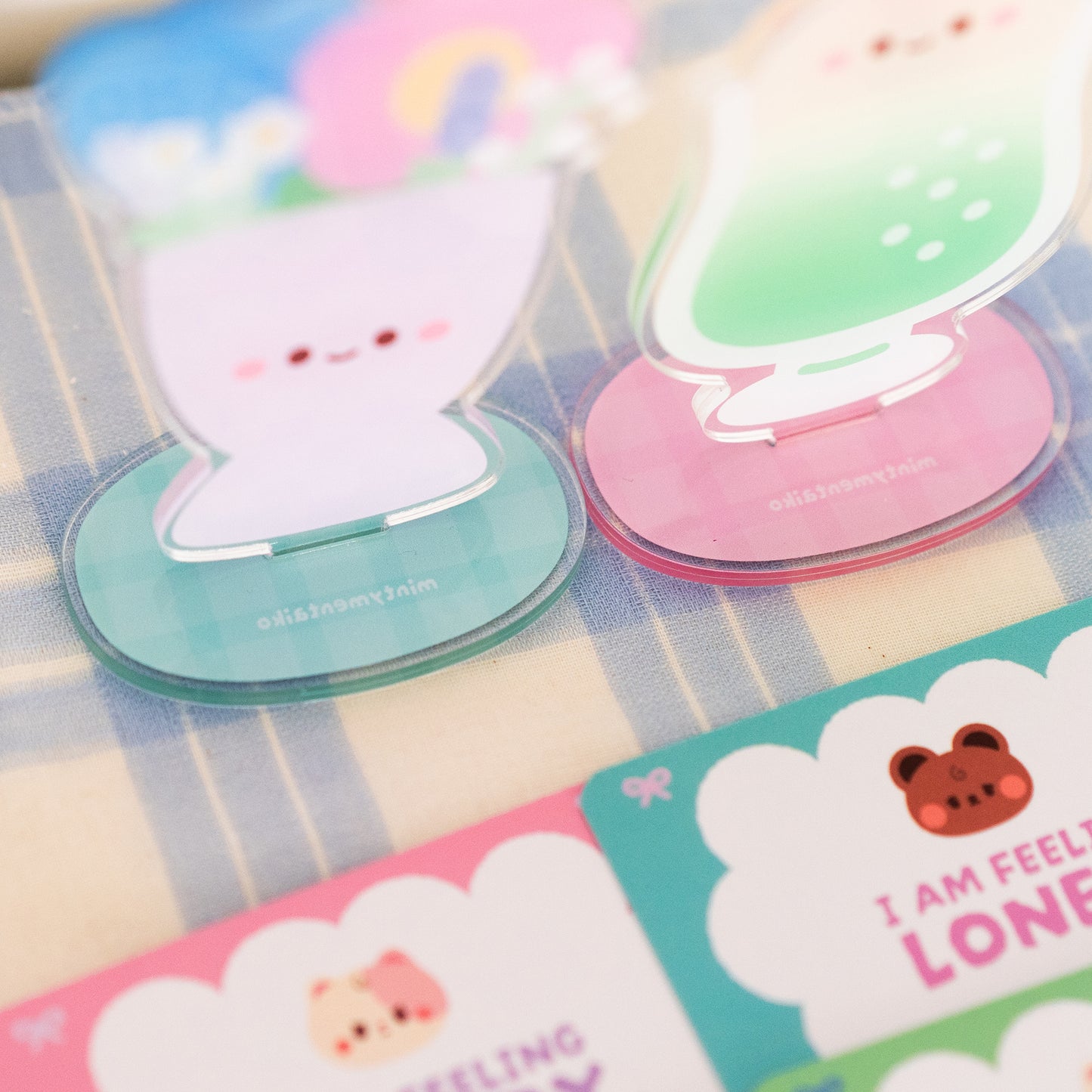 Affirmation Standees - Soda Chan and Hana Chan