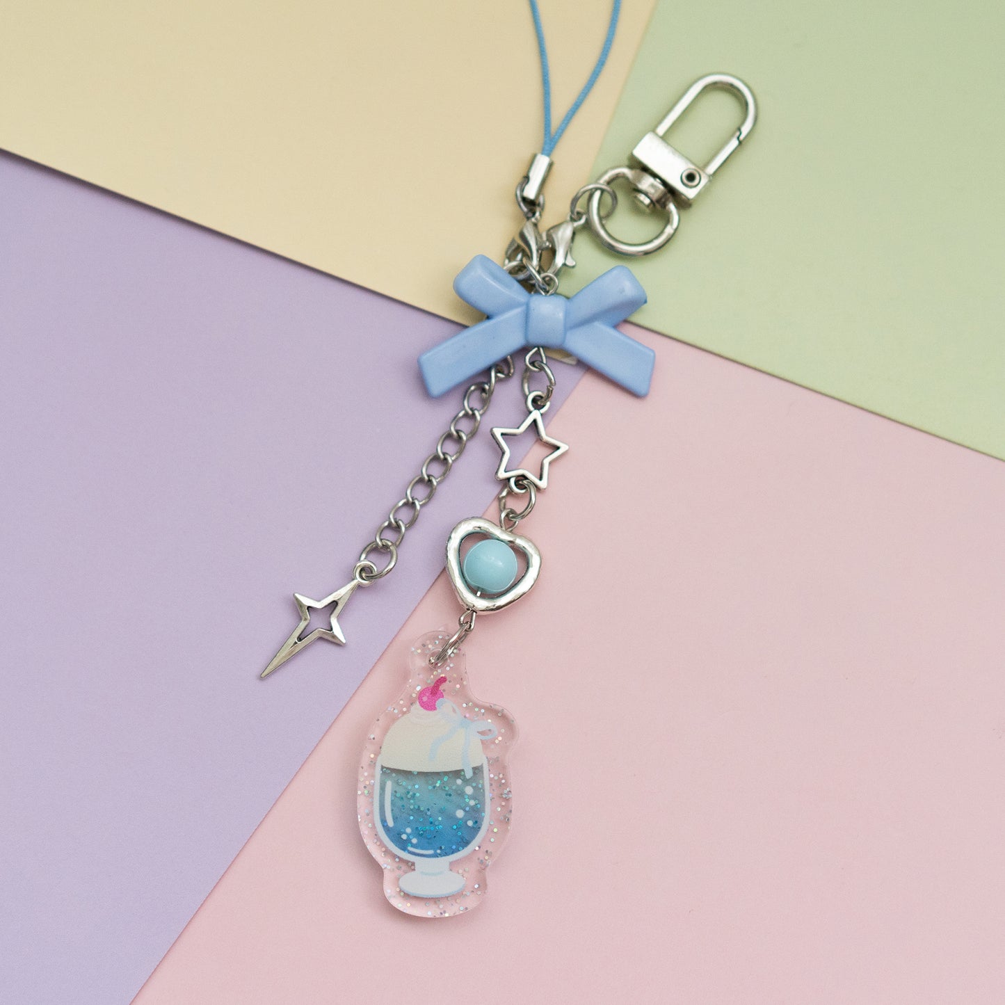 Coquette Cream Soda Keychain Handphone Strap Trinket