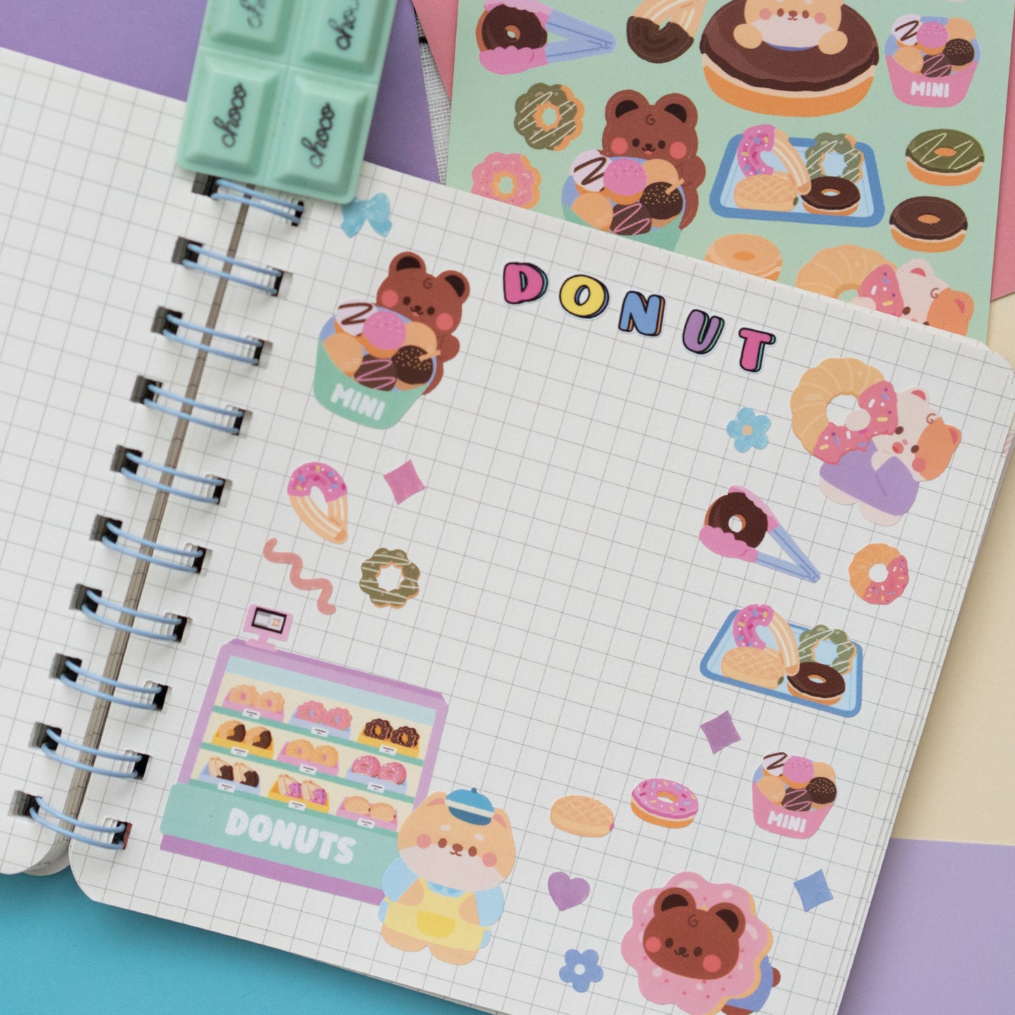 Donut Shop Journal Sticker Sheet