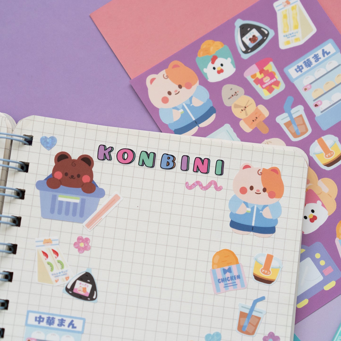 Konbini Japanese Convenience Store Journal Sticker Sheet