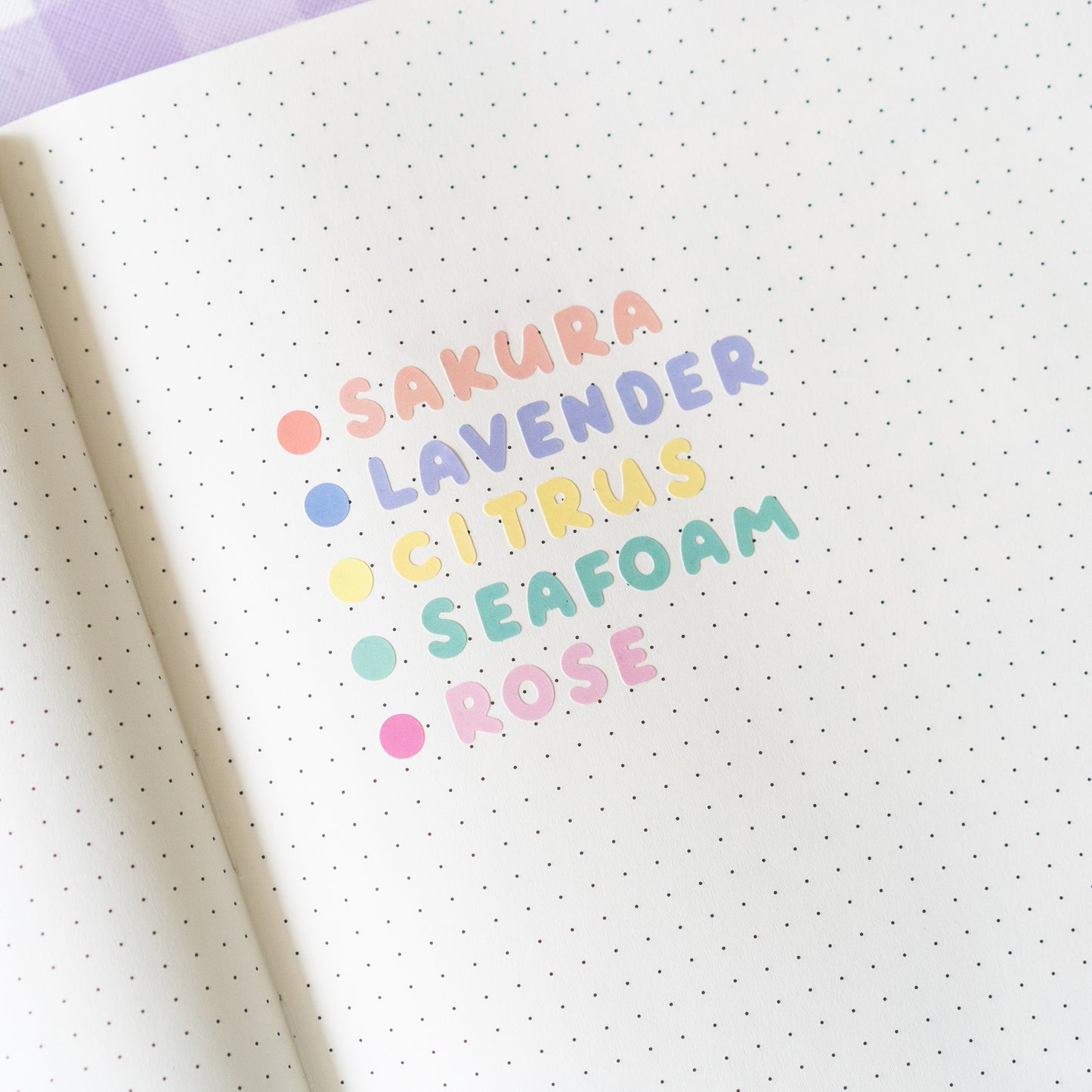 Pastel Alphabet Sticker Sheet Set