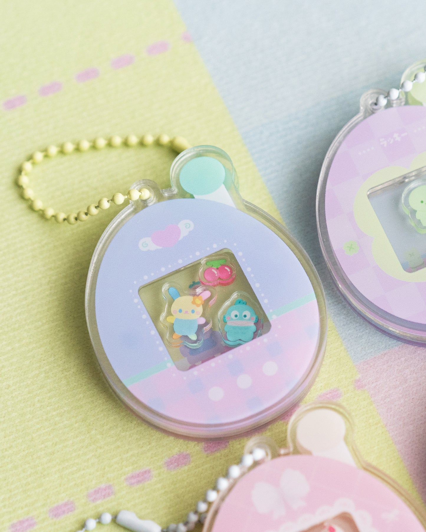 Tamagotchi Customised Trinket Gen 2 - Keychain Keyring