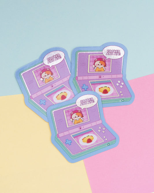 Space Nyan Cooking Mama Holographic Finish Die-Cut Sticker (Copy)