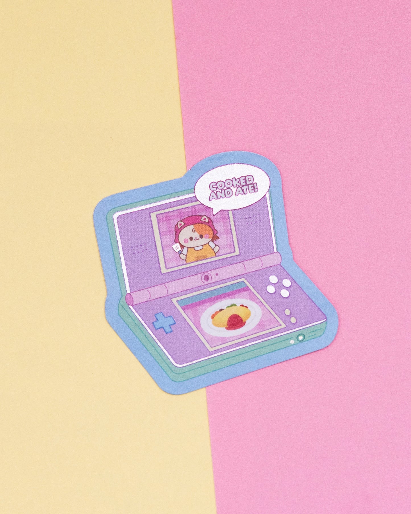 Space Nyan Cooking Mama Holographic Finish Die-Cut Sticker (Copy)