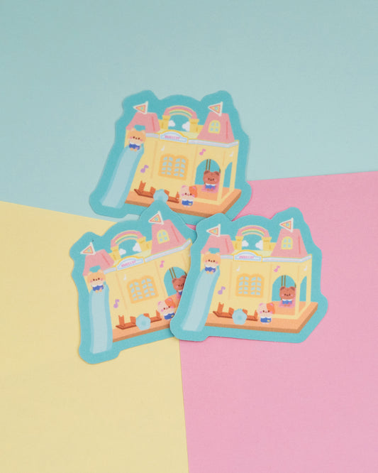 Sylvanian Families Calico Critters Frosted Finish Die-Cut Sticker