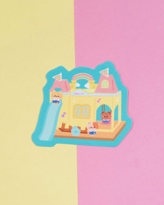 Sylvanian Families Calico Critters Frosted Finish Die-Cut Sticker