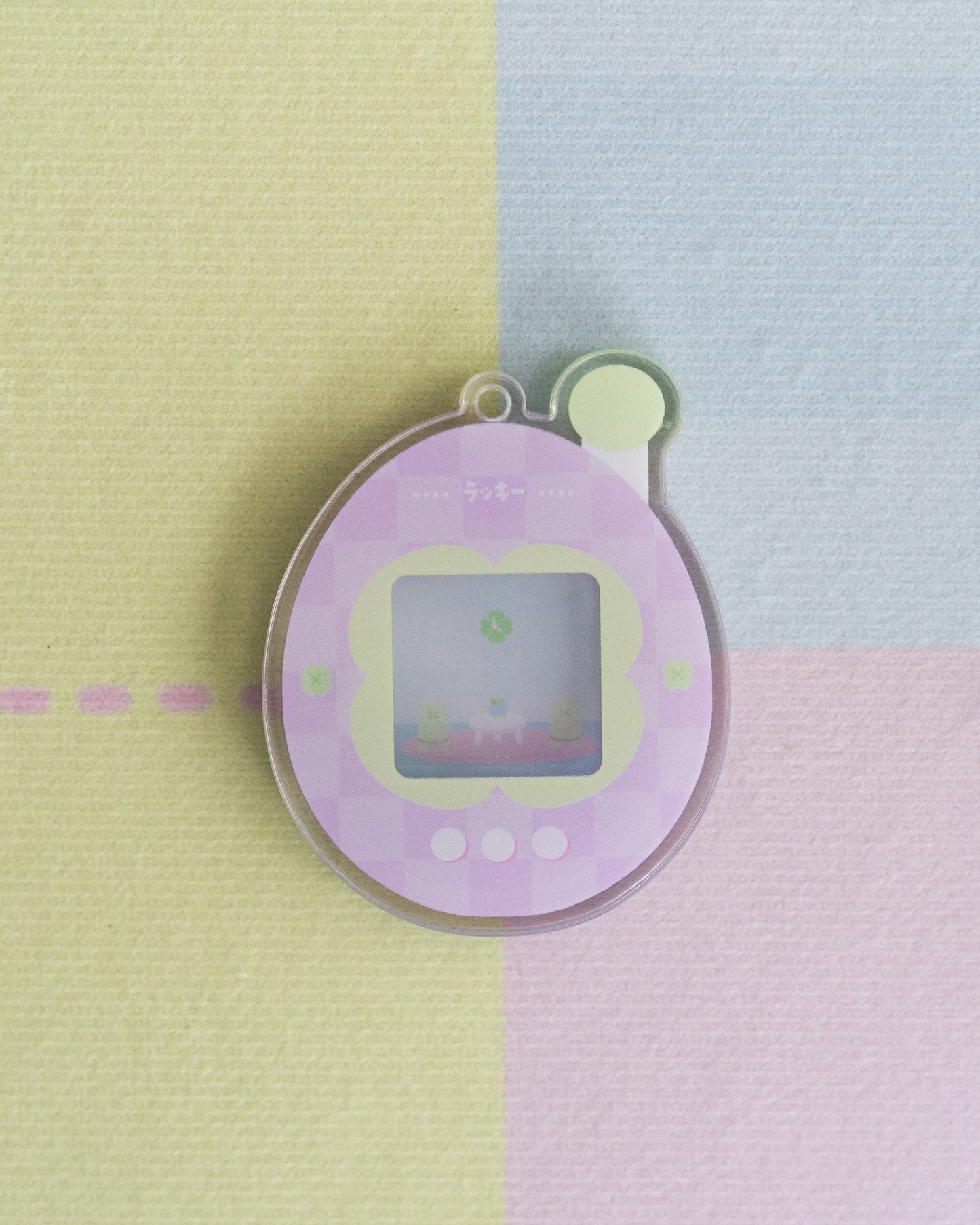 Tamagotchi Customised Trinket Gen 2 - Keychain Keyring