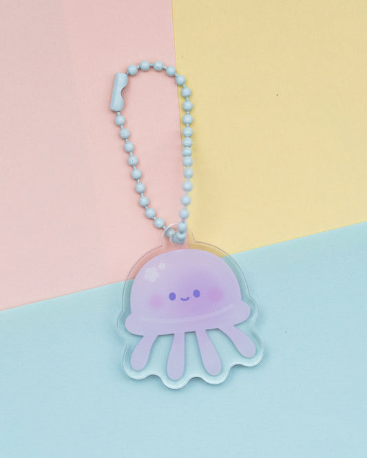 Jellyfish Mini Trinket Keychain