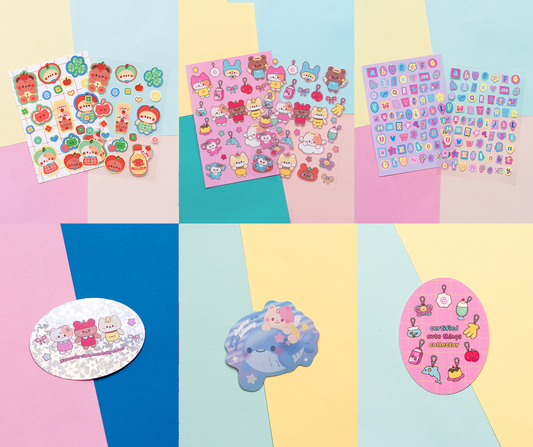 mintymentaiko Kitschy Cute Journal Stickers Bundle 26