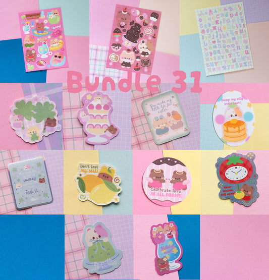 *new* mintymentaiko Kitschy Cute Journal Stickers Bundle 31