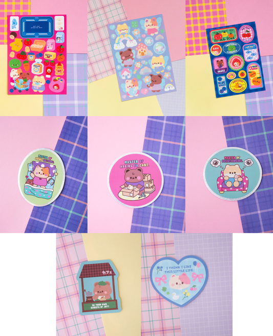 *new* mintymentaiko Kitschy Cute Journal Stickers Bundle 28