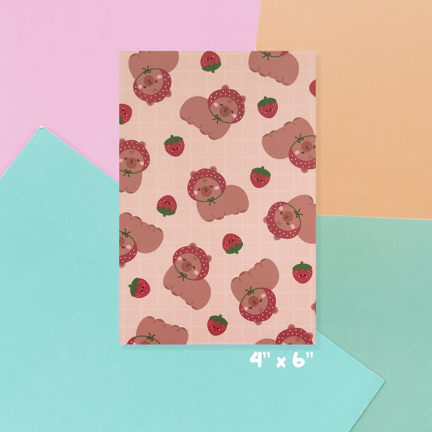 Ichigo Capybara  - A6 Print