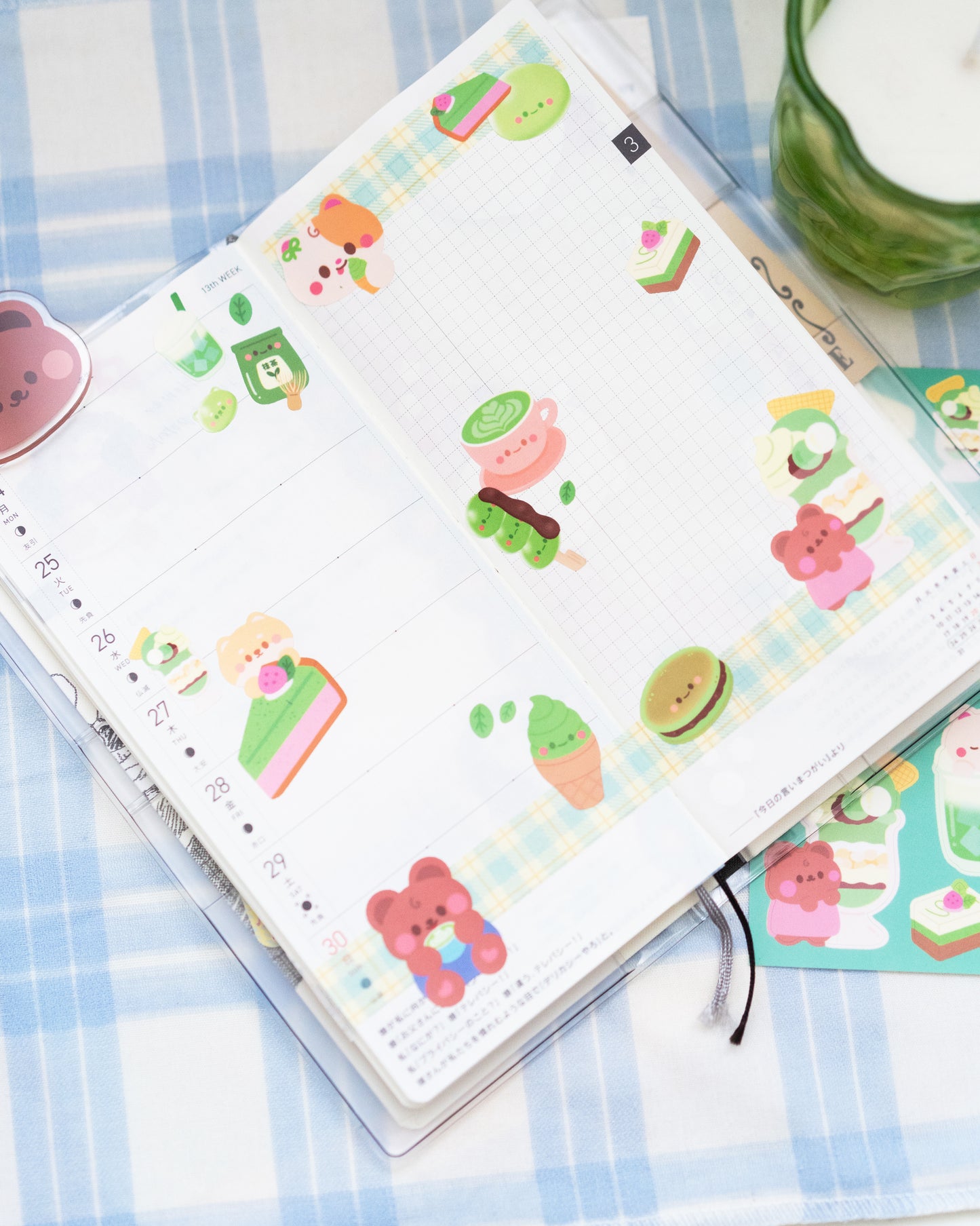 Matcha Lover Journal Sticker Sheet