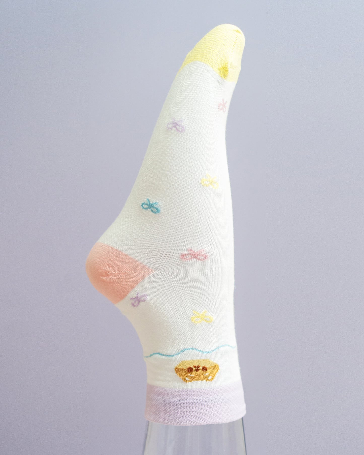 *new* Mismatched Colourful Bows Crew Socks