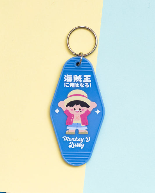One Piece Motel Keys Style Keychain Trinket