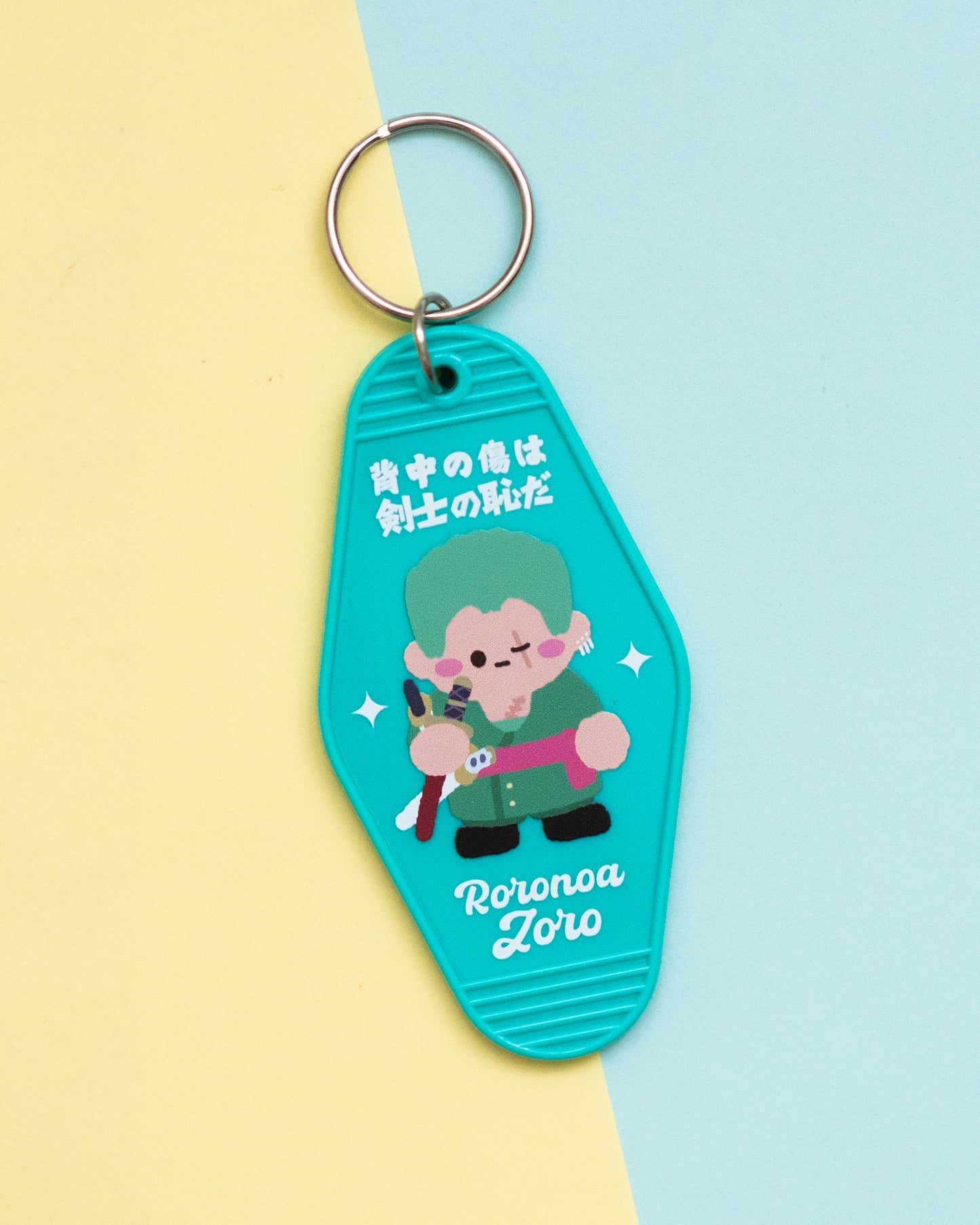 One Piece Motel Keys Style Keychain Trinket